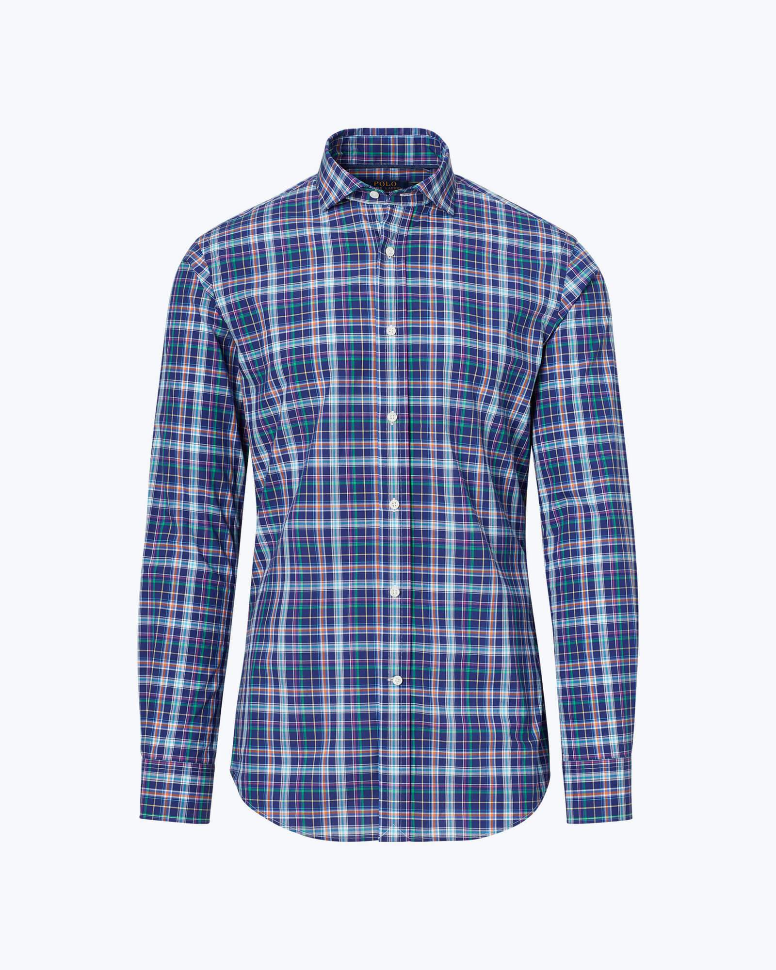 Plaid Cotton Oxford Shirt